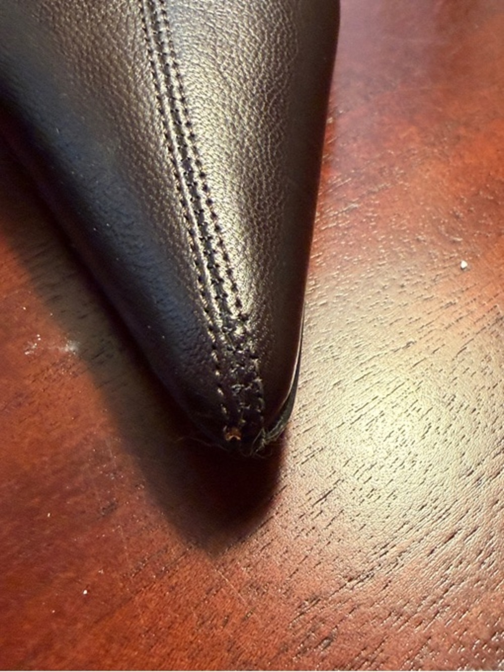 Gucci Brown Pointed Toe Leather Ankle Boots - Picture 3 of 8